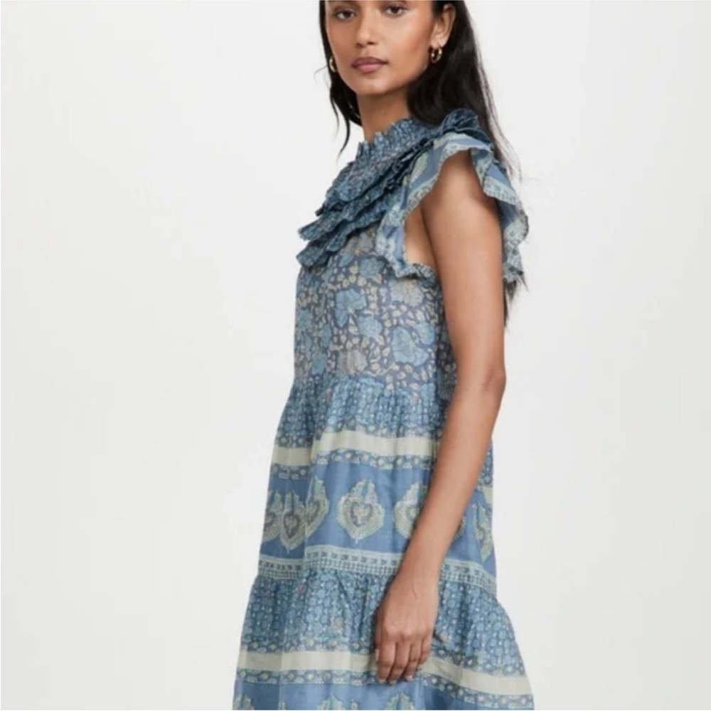 Sea Margot Border Tiered Dress